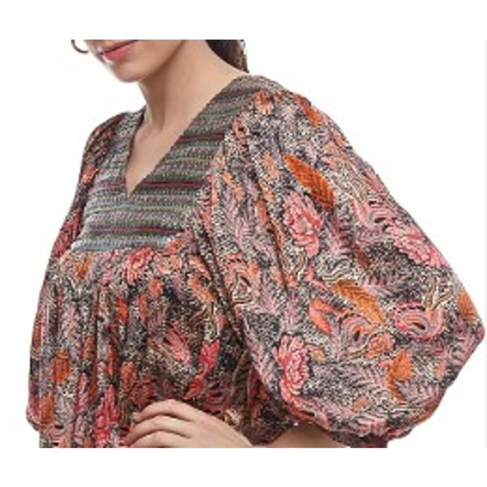 Anthropologie Verb Pallavi Long Sleeve Flowy Blouse Sz. M
